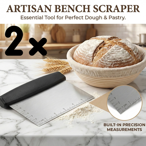 Bench Scraper (with measurements) 2-Pack